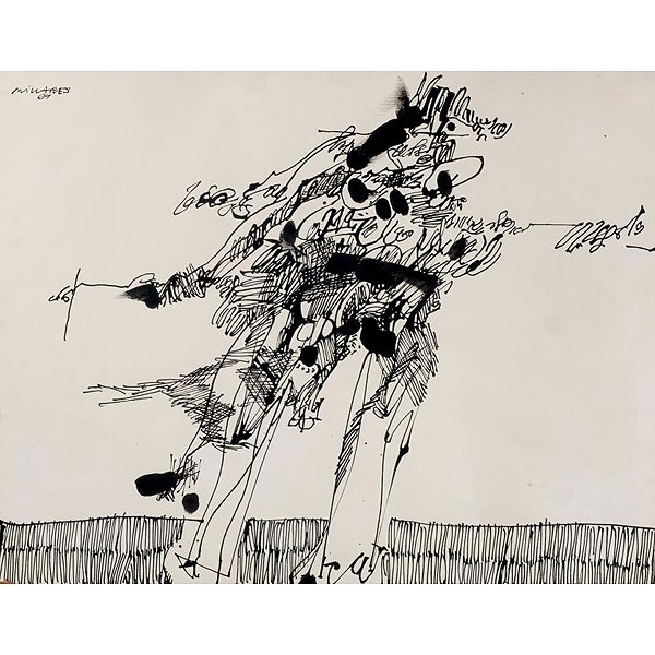 Manolo Millares.  "Sin título (1969)". 