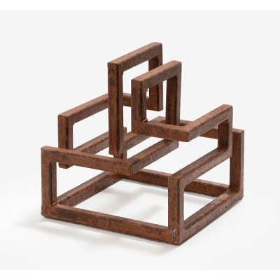 ARIEL ELIZONDO    (Bruselas 1968)  "Box 25"  Firmado: Ariel  Acero corte 