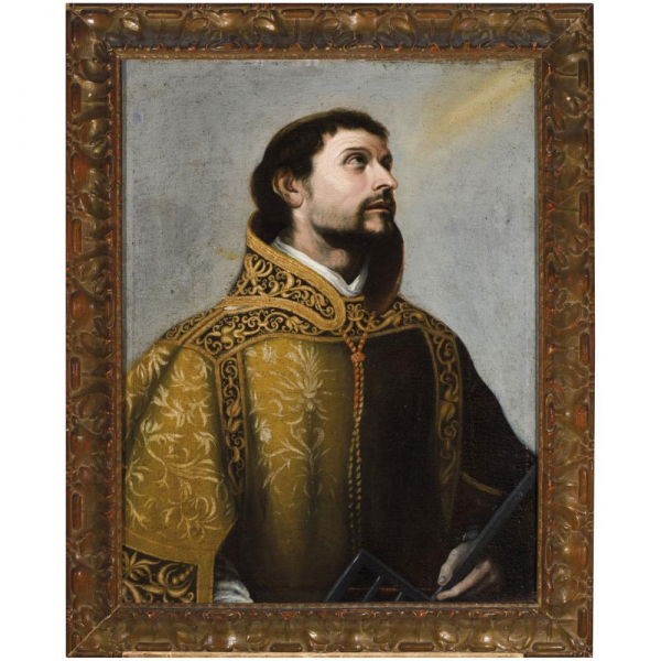 Bartolomé Esteban Murillo (1617 - 1682).   "San Lorenzo (c. 1655-1660)". Óleo