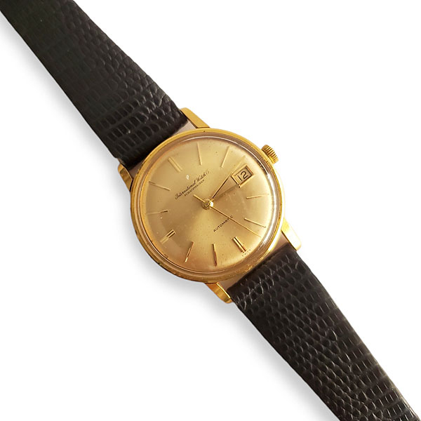 Reloj de pulsera I.W.C. Schaffhausen Cal. 852,en oro de 18k. Hacia 1950.