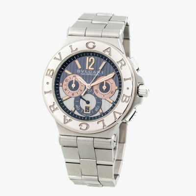 Reloj cronógrafo, cab., suizo BULGARI, Mod &#039;Calibro 303&#039;, Ref. DG42.SWG CH en oro blanco 18 K 