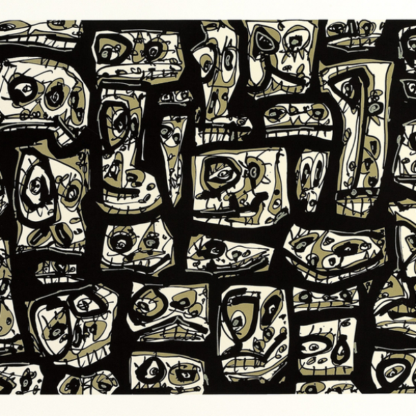 "Serie Abierta VIII"  ANTONIO SAURA (Huesca, 1930-Cuenca, 1998)