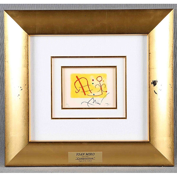 JOAN MIRÓ "Composición".