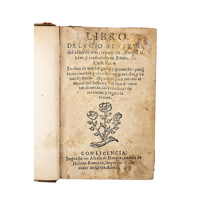 Libro de Lucio Apuleyo, del asno de oro