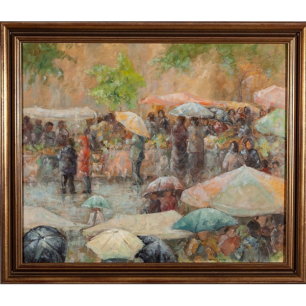 Montserrat Masdeu (Barcelona, 1947) "Mercado, Sarria"