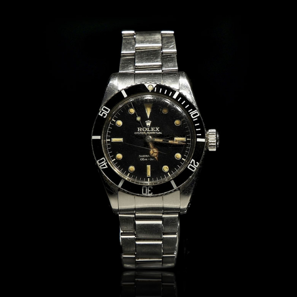 Reloj de pulsera Rolex Oyster Perpetual Submariner, Ref. 5508. Década 1950. “Small Crown” 