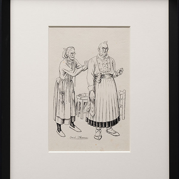 "Un poco más abultao de arriba, por parte alante.... y el mismisimo torso tienes que la aña de can Mamerto"   JOSE ARRUE (Bilbao, 1895-1977). 