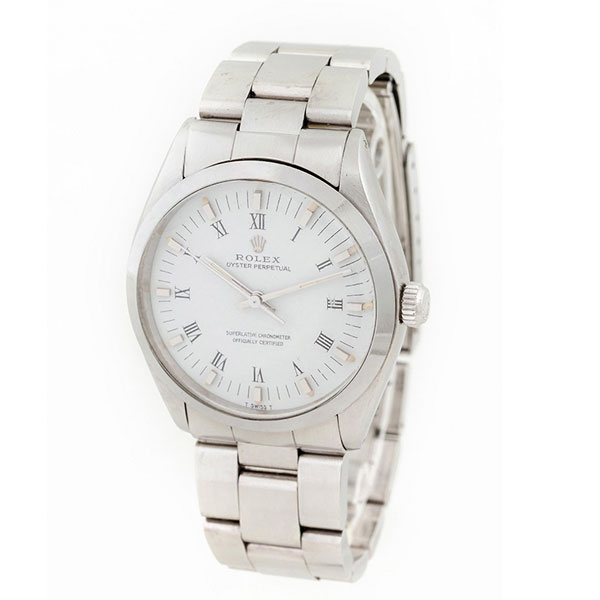 Reloj vintage, cab., suizo, ROLEX 'Oyster Perpetual' Chronometer. Caja 35 mm y brazalete de acero.