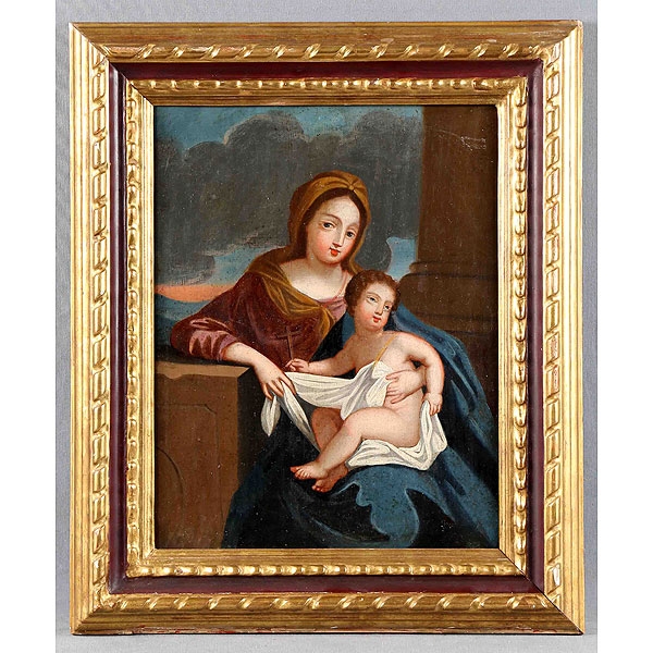 ESC. EUROPEA, S.XVIII. "Virgen con Niño".