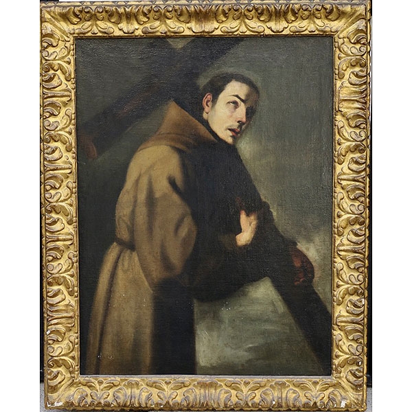 Escuela española S.XVII Círculo de Francisco de Zurbarán "San Diego de Alcalá"