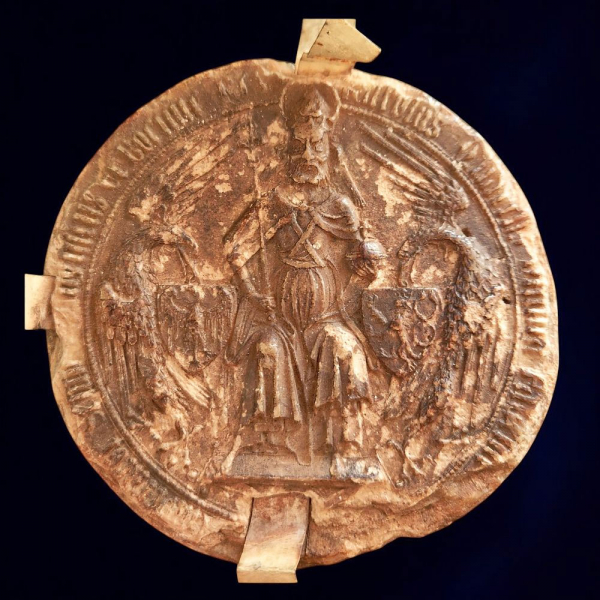 Sello del emperador Carlos IV de Luxemburgo, Sacro Imperio Romano Germánico, (c.1355).