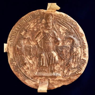 Sello del emperador Carlos IV de Luxemburgo, Sacro Imperio Romano Germánico, (c.1355).