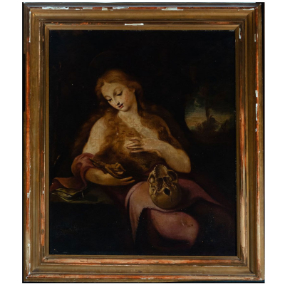 &quot;Magdalena Penitente&quot; Escuela Cordobesa del siglo XVIII, círculo de Juan Antonio Frías Escalante.
