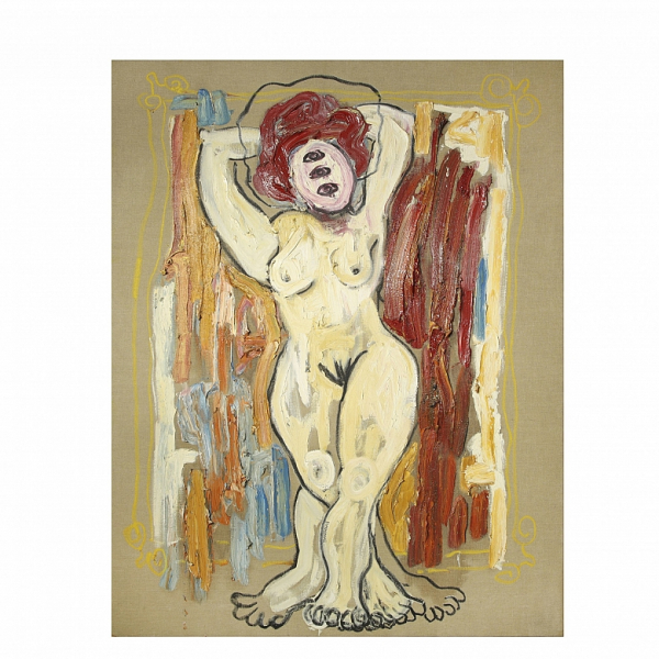 Pedro Sandoval (1964), "Maja".  &Oacute;leo sobre lienzo. 