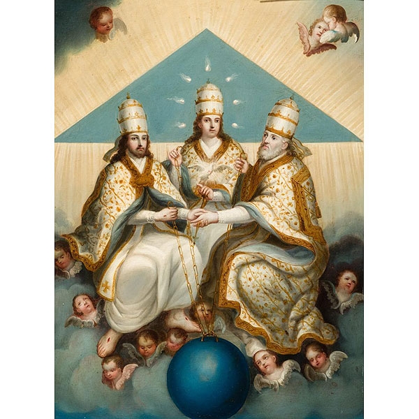 Escuela Valenciana S. XVIII. Santísima Trinidad