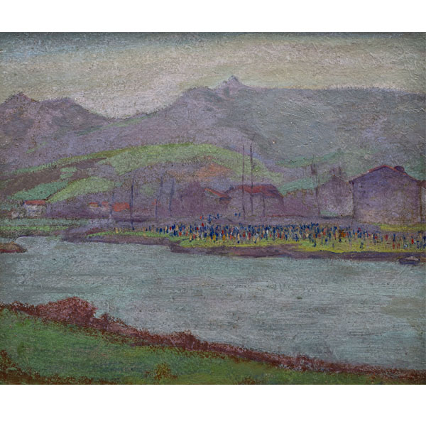 "Romería Vasca"  ENRIQUE NIETO ULIBARRI (Bilbao, 1890-1963)  