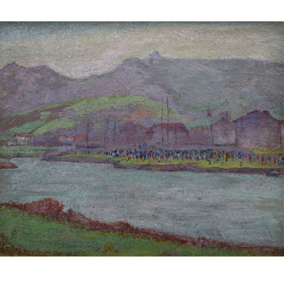 &quot;Romería Vasca&quot;  ENRIQUE NIETO ULIBARRI (Bilbao, 1890-1963)  