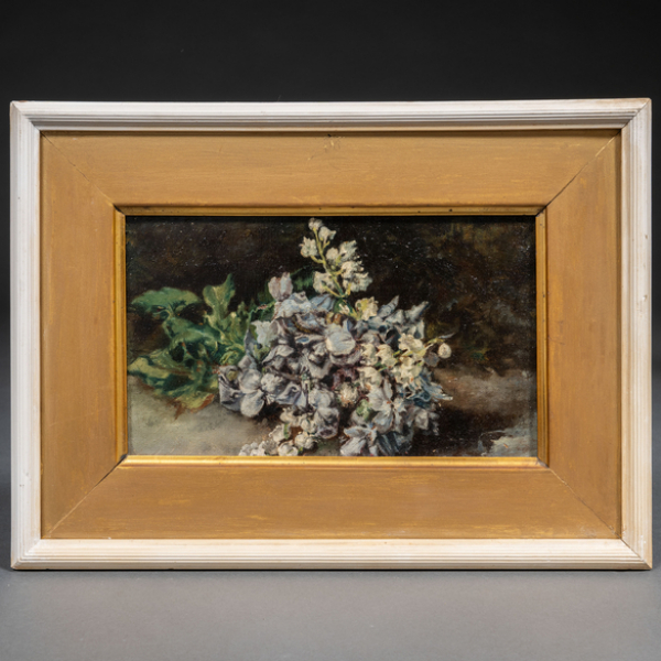 "Bodegón de Flores "  ESCUELA ESPAÑOLA, Siglo XIX