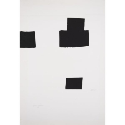 Eduardo Chillida Juantegui (San Sebasti&aacute;n, 1924-2002)  Sin t&iacute;tulo.  Litograf&iacute;a  