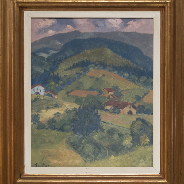 "Caseríos de Garay"  PELAYO OLARTUA(Guernica, 1910 -Bilbao, 1984) 