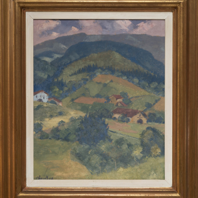 &quot;Caseríos de Garay&quot;  PELAYO OLARTUA(Guernica, 1910 -Bilbao, 1984) 