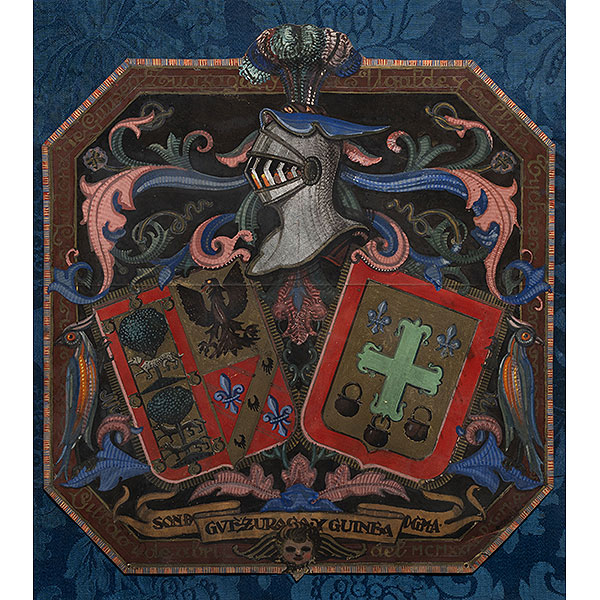"Escudo de armas de las familias Guinea y Guezala"  ISIDORO GUINEA (Bilbao, 1893-1947) 