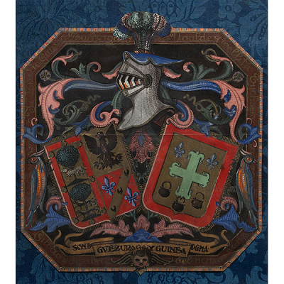 &quot;Escudo de armas de las familias Guinea y Guezala&quot;  ISIDORO GUINEA (Bilbao, 1893-1947) 