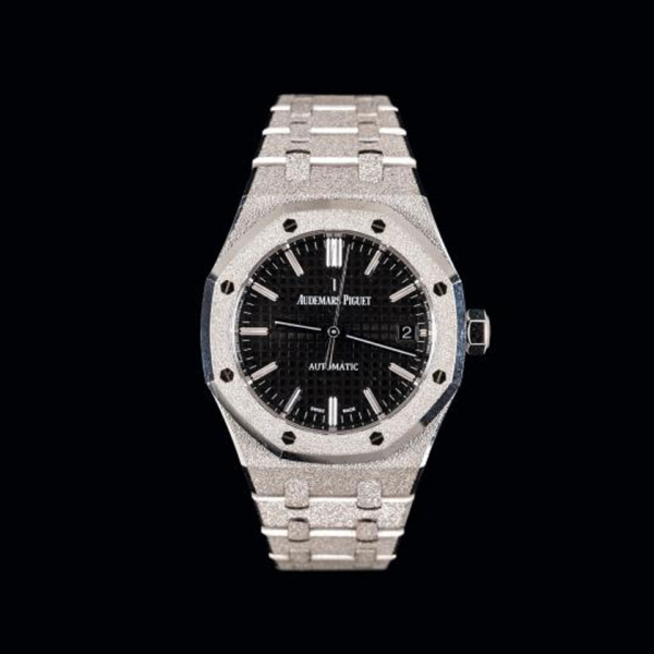 Reloj de pulsera para caballero AUDEMARS PIGUET, modelo Royal Oak, realizado en oro blanco de 18 K 