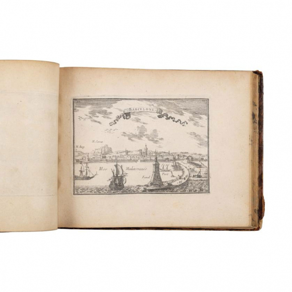 &quot;LES PLANS ET PROFILS DE PRINCIPALES VILLET ET LIEUX CONSIDERABLES DE LA PRINCIPAUTE DE CATALOGNE.- Avec la carte generale et les particulieres de chaque governement&quot; París: Chevalier de Beaulieu, s.a. (c. 1650)