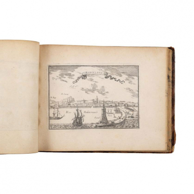 &quot;LES PLANS ET PROFILS DE PRINCIPALES VILLET ET LIEUX CONSIDERABLES DE LA PRINCIPAUTE DE CATALOGNE.- Avec la carte generale et les particulieres de chaque governement&quot; París: Chevalier de Beaulieu, s.a. (c. 1650)