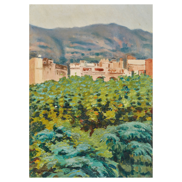 Nicolau Raurich Petre (Barcelona, 1871-1945) Paisaje. &Oacute;leo sobre tela. Firmado.