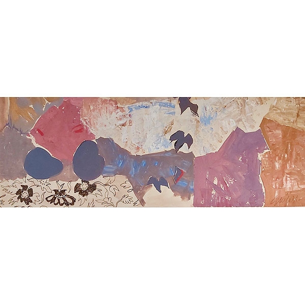 Antonio Guijarro (Ciudad Real, 1932 - 2011)  "Abstracción violeta" 