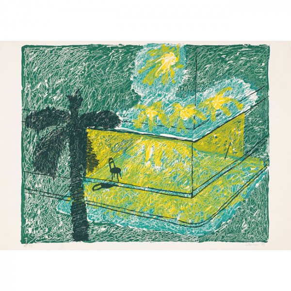 IGOR  GABOR   (Hungr&iacute;a 1937 - 2007)  "Arquitectura "  Firmado: Gabor 89  Serigraf&iacute;a / Papel