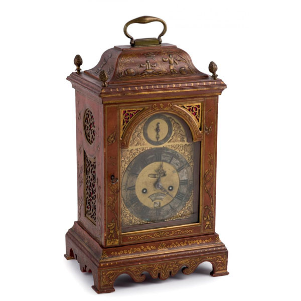 Reloj bracket inglés Jorge III, obra del relojero STEPHEN RIMBAULT.