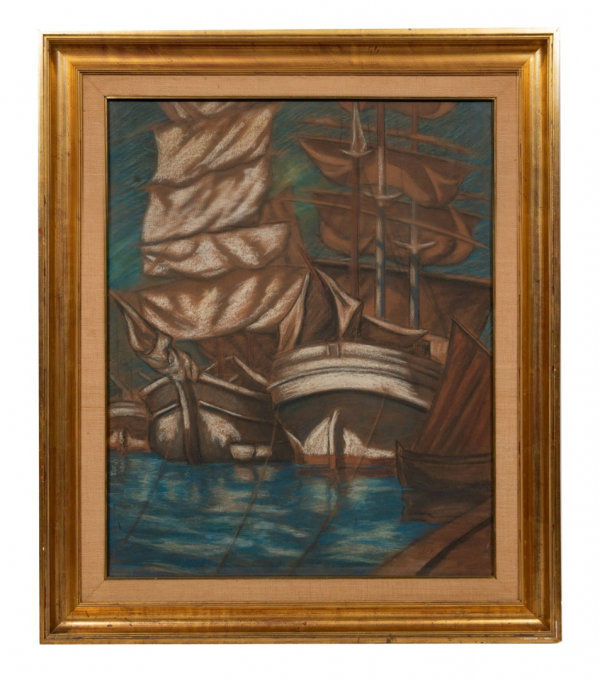 JULIAN DE TELLAECHE Y ALDASORO  (Vergara 1884 - Lima 1960) "Proas"