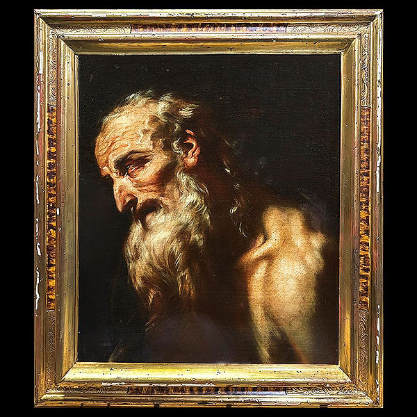 Escuela Italiana del siglo XVII - Retrato de San Jeronimo