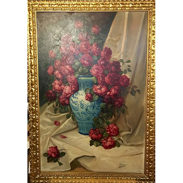 Fernando Garc&iacute;a Camoyano, (Badajoz, 1867 - Santander, 1930) &ldquo;Florero&rdquo;