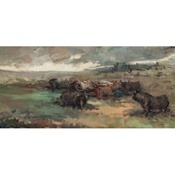 LUIS GARCÍA CAMPOS  (Bilbao 1928 - 2011) "Tormenta"