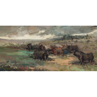 LUIS GARCÍA CAMPOS  (Bilbao 1928 - 2011) &quot;Tormenta&quot;