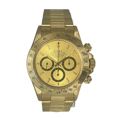 Excepcional Reloj de pulsera Rolex Daytona &quot;inverted 6&quot; en oro macizo de 18k. Modelo Rolex 16528 sin estrenar.