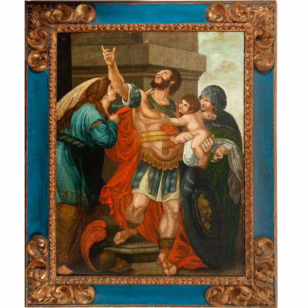 "El Juicio de Salomón" Escuela Flamenca del siglo XVII.