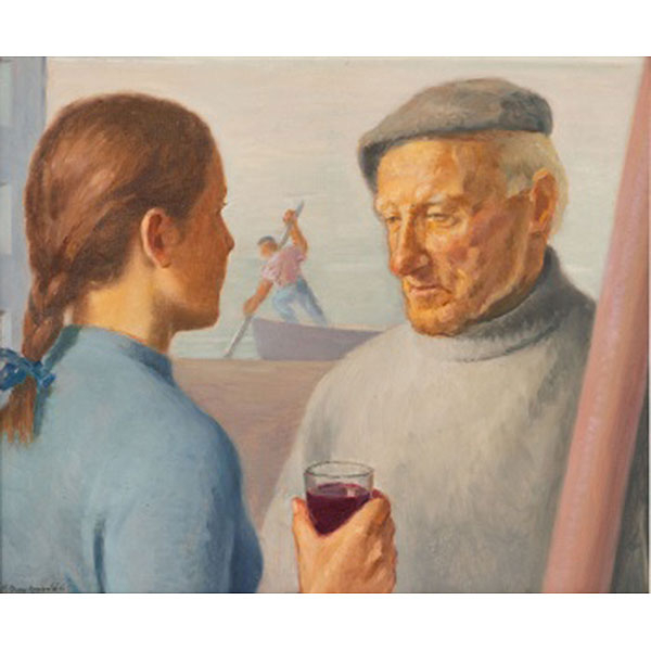 MAURICIO FLORES KAPEROTXIPI  (Zarauz 1901 - 2001) "Vino para el abuelito"