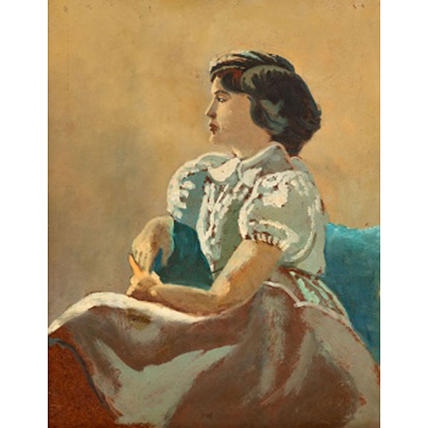 JOSÉ MARÍA UCELAY  (Bermeo, Vizcaya 1903 - Bilbao1979) &quot;Retrato Sra. Machado&quot;