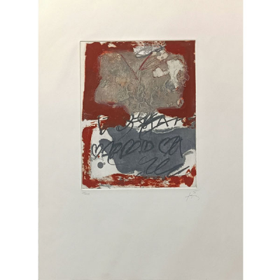 Antoni Tàpies (1923-2012). Título: La Clau del Foc 4 (1973). 