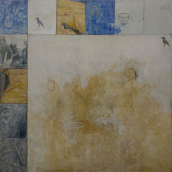 Paloma Menéndez – Natividad I – Temple, Óleo sobre tela y madera