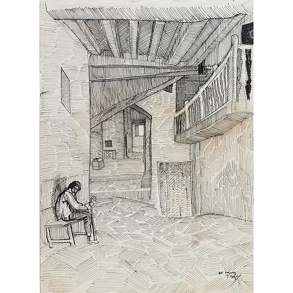 Wifredo Lam. (1902 - 1982).  "18 Vistas de Cuenca (1927)".