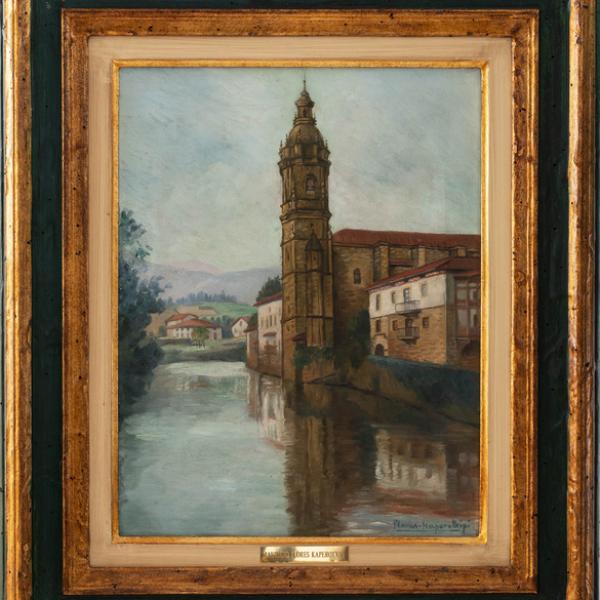 "Vista de Amorebieta"  MAURICIO FLORES KAPEROTXIPI (Zarauz, 1901-1997) 