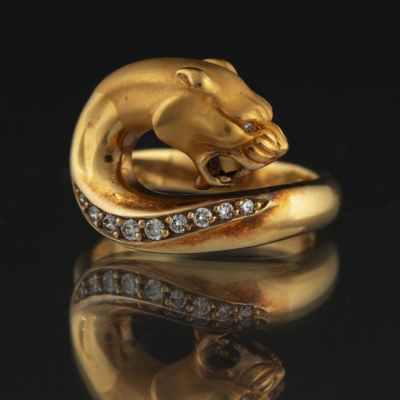 &quot;Carrera &amp; Carrera&quot; Bonito anillo en oro amarillo de 18 kt 