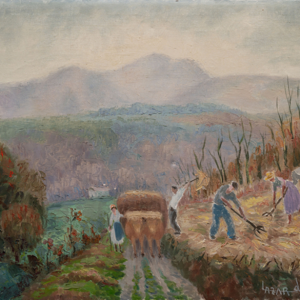 "Trabajando el campo"   AGUSTÍN LAZARD (Irún, 1892-1977)