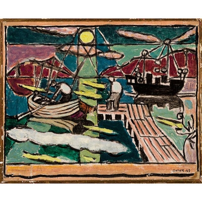 Nikos Hadjikyriakos Ghika. Noche en Aedipsos III